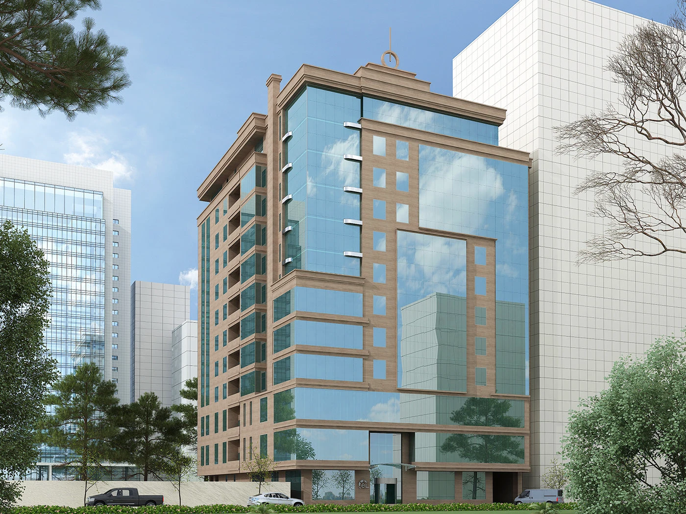 Time Tower binasının fasadı